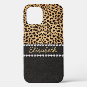 Leopard Spot Rhinestone Diamonds Case-Mate iPhone Case