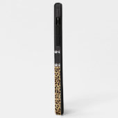 Leopard Spot Rhinestone Diamonds Monogram PHOTO Case-Mate iPhone Case (Achterkant/links)