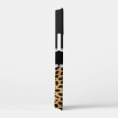 Leopard Spot Rhinestone Diamonds Monogram PHOTO Case-Mate iPhone Case (Achterkant / Rechts)