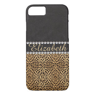 Leopard Spot Rhinestone Diamonds personaliseren Case-Mate iPhone Case