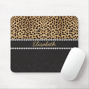 Leopard Spot Rhinestone Diamonds personaliseren Muismat