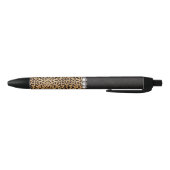 Leopard Spot Rhinestone Diamonds Zwarte Inkt Pen (Bodem)