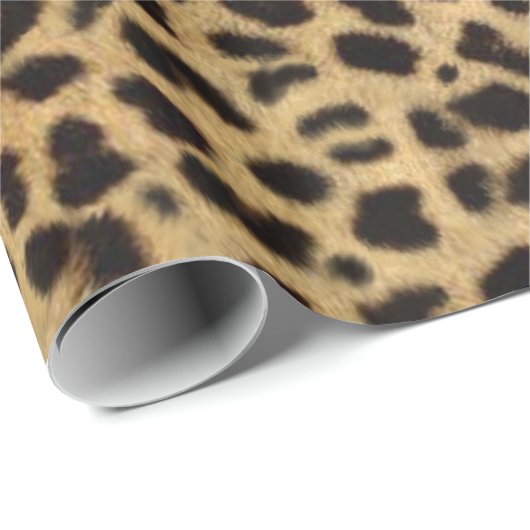 Leopard Spot Skin Print Cadeaupapier (Rol Hoek)