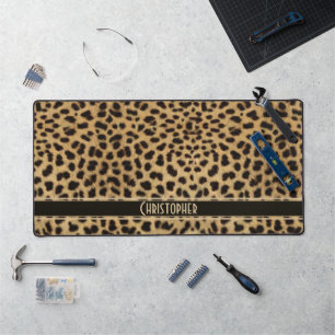 Leopard Spot Skin Print Personated Bureaumat