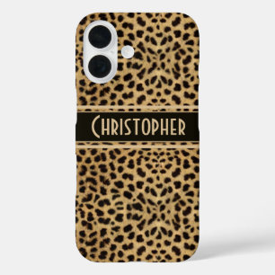 Leopard Spot Skin Print Personated iPhone 16 Hoesje