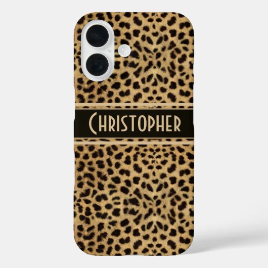 Leopard Spot Skin Print Personated Case-Mate iPhone Case (Achterkant)