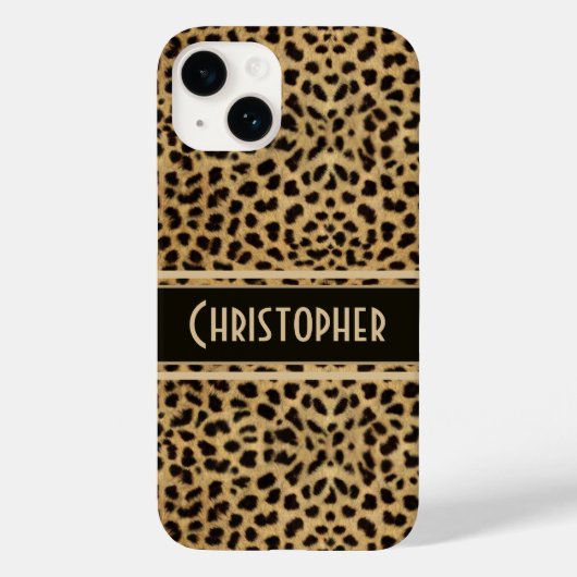 Leopard Spot Skin Print Personated Case-Mate iPhone Case (Achterkant)