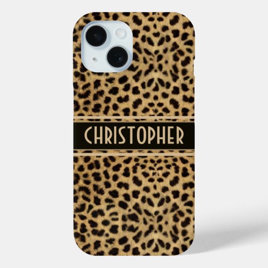 Leopard Spot Skin Print Personated Case-Mate iPhone Case (Achterkant)