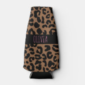 Leopard Spot Skin Print Personated Flesjeskoeler (Voorkant)