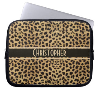 Leopard Spot Skin Print Personated Laptop Sleeve