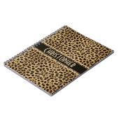 Leopard Spot Skin Print Personated Notitieboek (Linkerzijde)