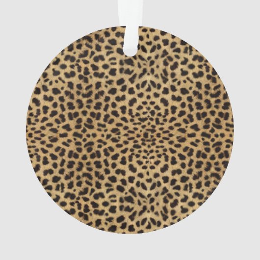 Leopard Spot Skin Print Personated Ornament (achterkant)