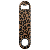 Leopard Spot Skin Print Personated Speed Flessenopener (Achterkant)