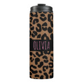 Leopard Spot Skin Print Personated Thermosbeker (Voorkant)