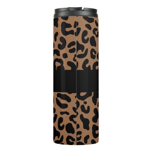 Leopard Spot Skin Print Personated Thermosbeker (Achterkant)