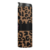 Leopard Spot Skin Print Personated Thermosbeker (Geroteerd rechts)