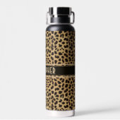 Leopard Spot Skin Print Personated Waterfles (Achterkant)