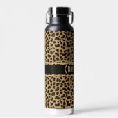 Leopard Spot Skin Print Personated Waterfles (Voorkant)