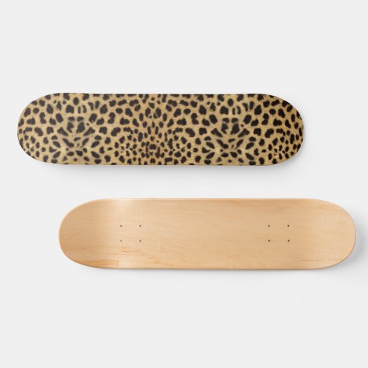 Leopard Spot Skin Print Skateboard (Horizontaal)