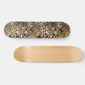 Leopard Spot Skin Print Skateboard (Horizontaal)