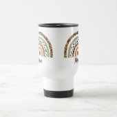 Leopard Spots afdrukken Rainbow Travel Mug Reisbeker (Center)