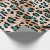 Leopard Spots Animal Print Patroon Cadeaupapier (Hoek)
