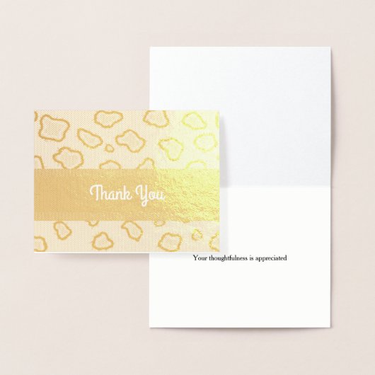 Leopard Spots Bedankt Folie Kaarten (Display)