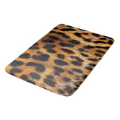 Leopard Spots Black Brown Wild Animal Fine Art Badmat (Gekanteld)