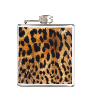 Leopard Spots Black Brown Wild Animal Fine Art Heupfles