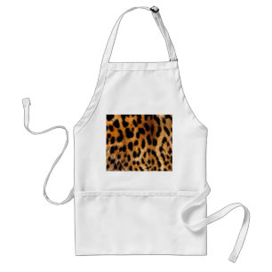 Leopard Spots Black Brown Wild Animal Fine Art Standaard Schort