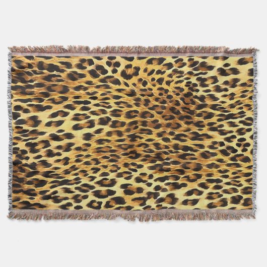 Leopard Spots Camouflage Pattern Painting Deken (Voorkant)