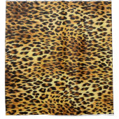 Leopard Spots Camouflage Pattern Painting Douchegordijn (Voorkant)