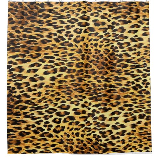 Leopard Spots Camouflage Pattern Painting Douchegordijn (Voorkant)