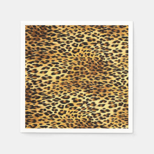 Leopard Spots Camouflage Pattern Painting Servet