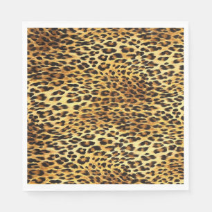 Leopard Spots Camouflage Pattern Painting Servet