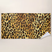Leopard Spots Camouflage Pattern Painting Strandlaken (Voorkant)