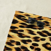 Leopard Spots Camouflage Pattern Painting Strandlaken (In situ)