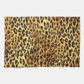 Leopard Spots Camouflage Pattern Painting Theedoek (Horizontaal)