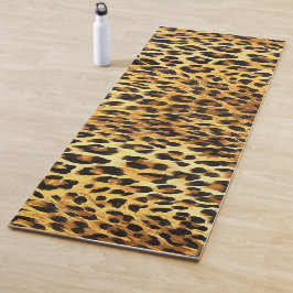 Leopard Spots Camouflage Pattern Painting Yogamat