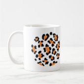 Leopard spots dierlijk huidontwerp koffiemok (Links)