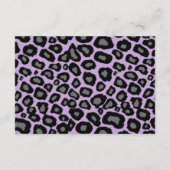 Leopard Spots en Paarse lint Informatie Kaart (Achterkant)