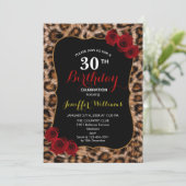 Leopard Spots Fur Jaguar Animal Cat skin Patroon Kaart (Staand voorkant)