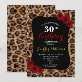 Leopard Spots Fur Jaguar Animal Cat skin Patroon Kaart (Voorkant / Achterkant)