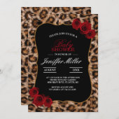 Leopard Spots Fur Jaguar Animal Cat skin Patroon Kaart (Voorkant / Achterkant)