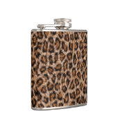 Leopard Spots Fur Jaguar Animal Cat skin Pattern.j Heupfles (Rechts)