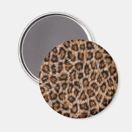 Leopard Spots Fur Jaguar Animal Cat skin Pattern.j Magneet (Voorkant / Achterkant)