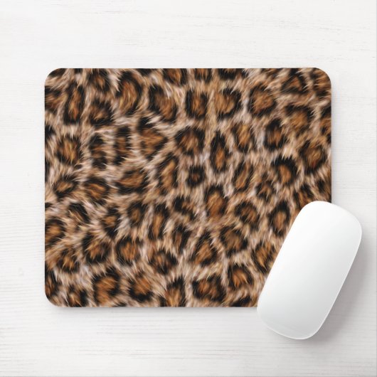 Leopard Spots Fur Jaguar Animal Cat skin Pattern.j Muismat (Met muis)