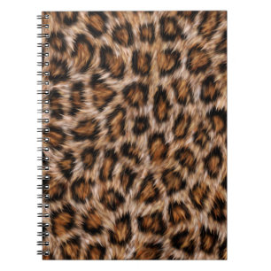 Leopard Spots Fur Jaguar Animal Cat skin Pattern.j Notitieboek