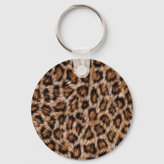 Leopard Spots Fur Jaguar Animal Cat skin Pattern.j Sleutelhanger (Voorkant)