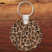 Leopard Spots Fur Jaguar Animal Cat skin Pattern.j Sleutelhanger (Voorkant)